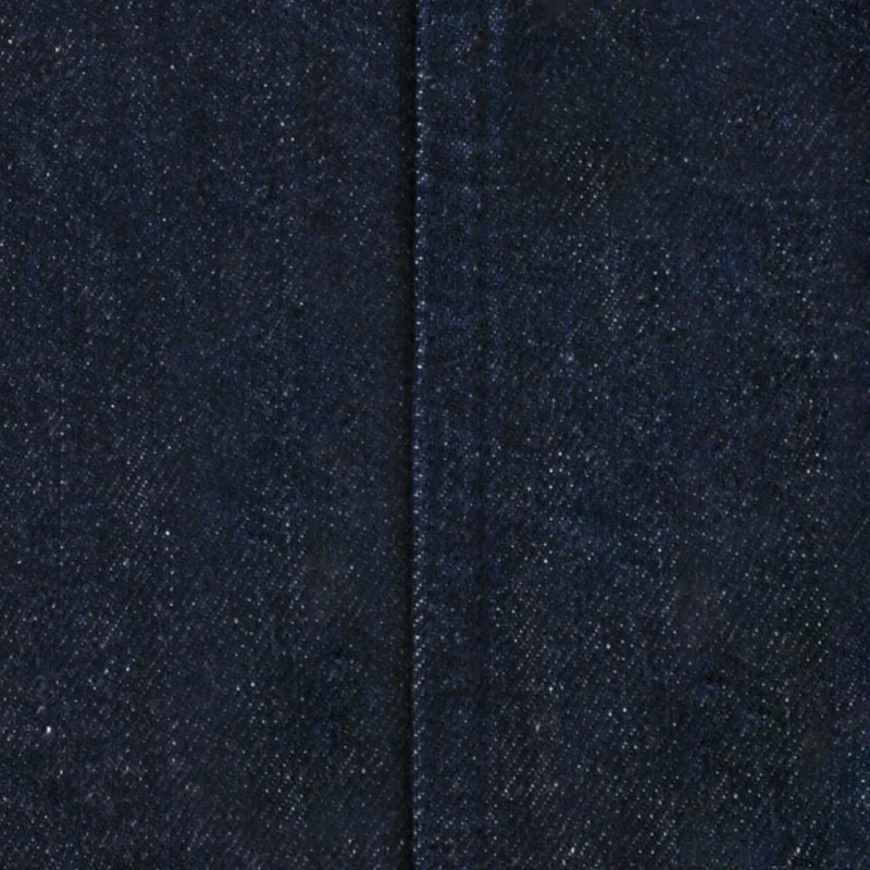 Rå indigo wide leg jeans materiale DS0002