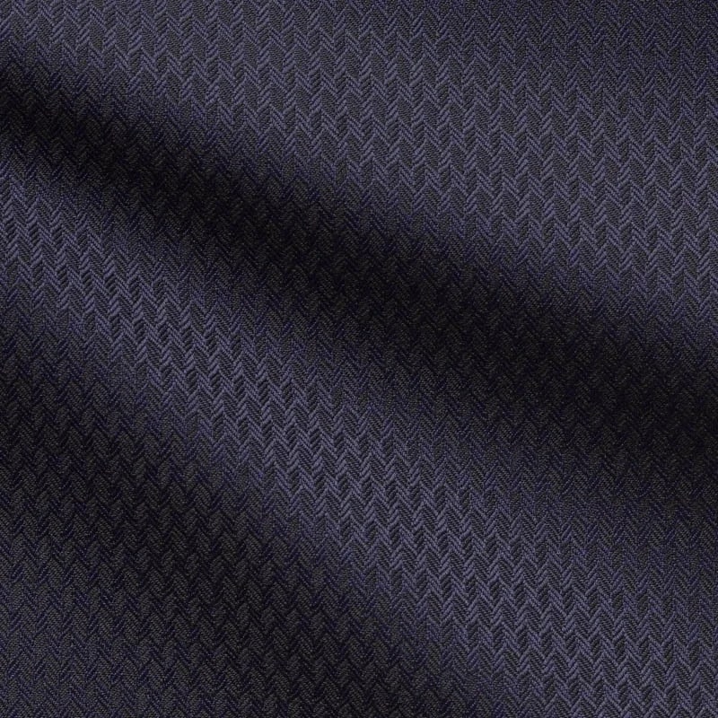 Mørkeblå Virgin Wool birdseye smoking materiale TRE2280