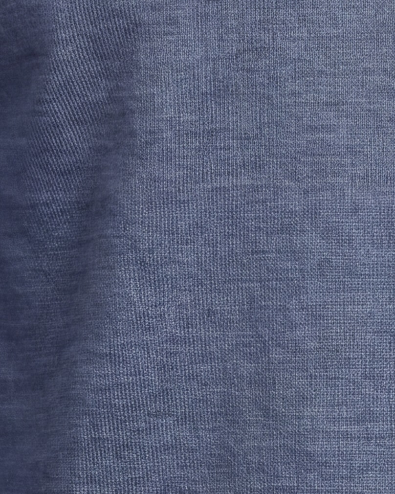 Grey Long Sleeve Merino Wool Polo, fabric close-up