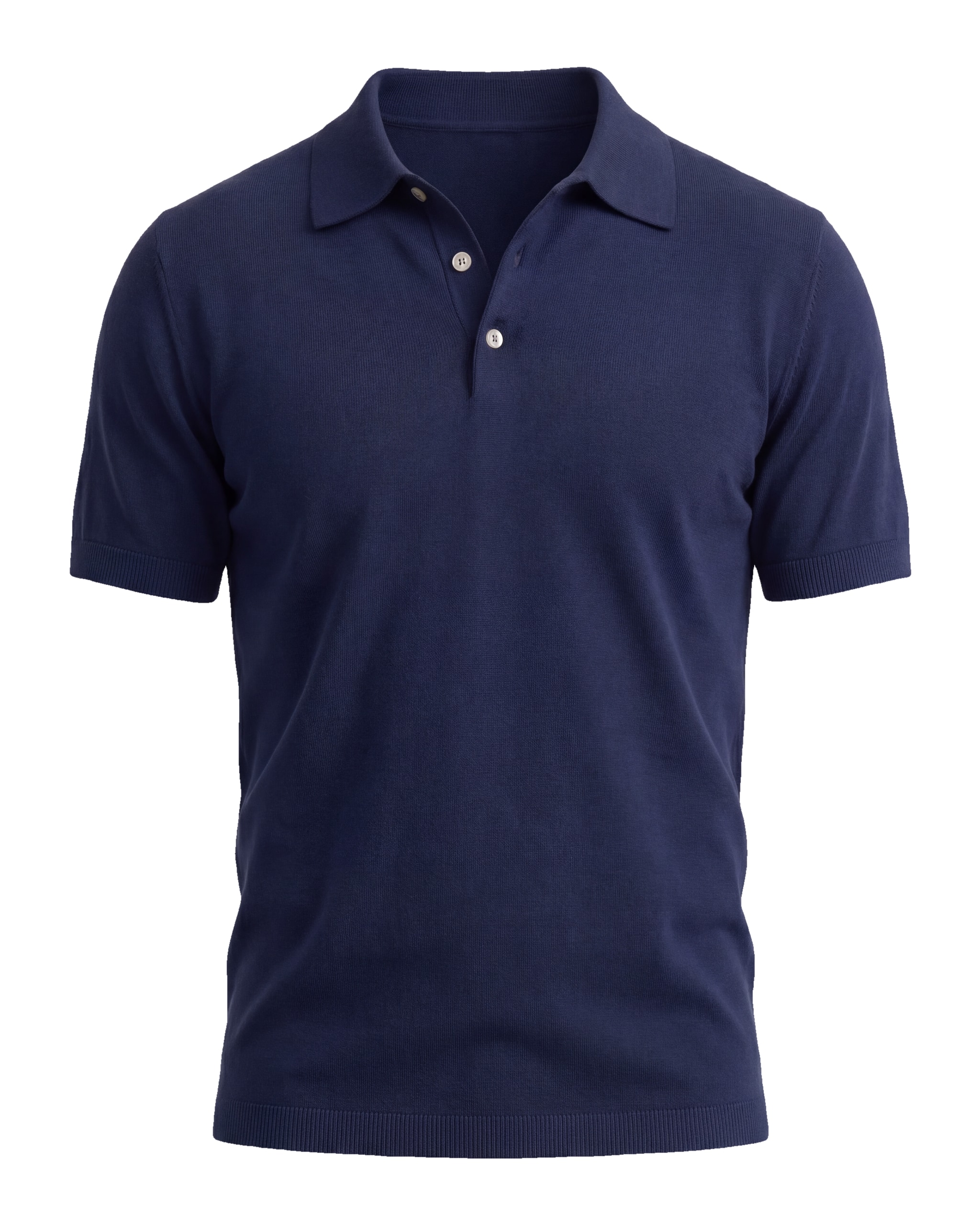 Navy Cotton Polo