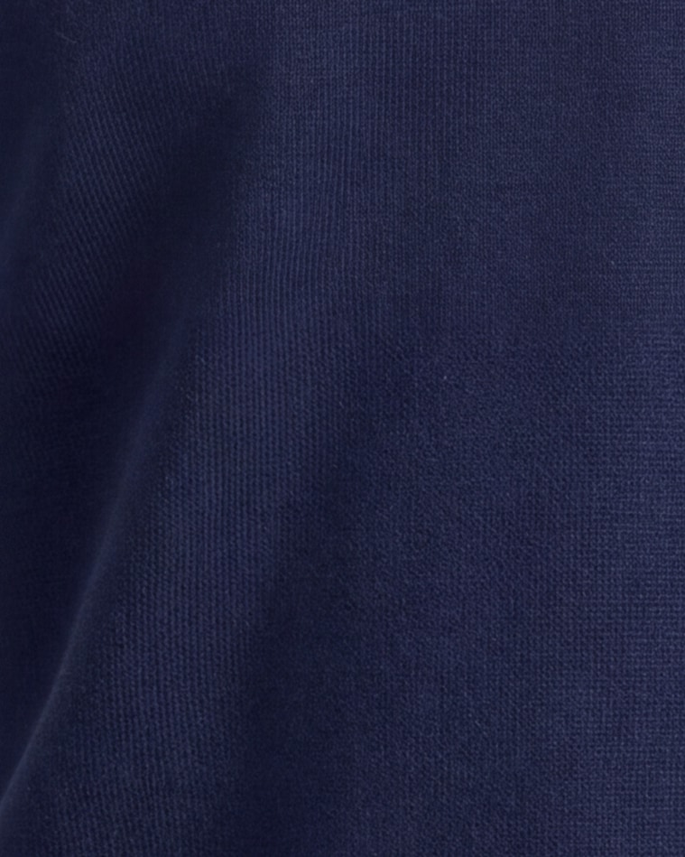 Navy Cotton Polo, fabric close-up