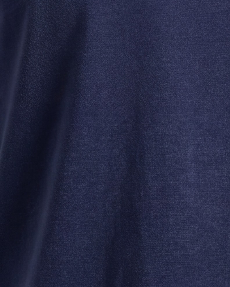 Navy Cotton T‑Shirt, fabric close-up