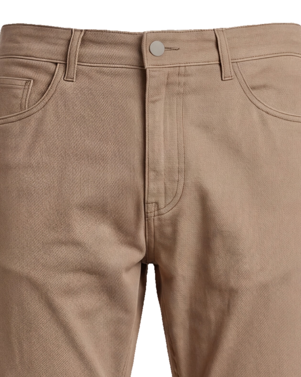 Camel Cotton Chinos, waistband detail