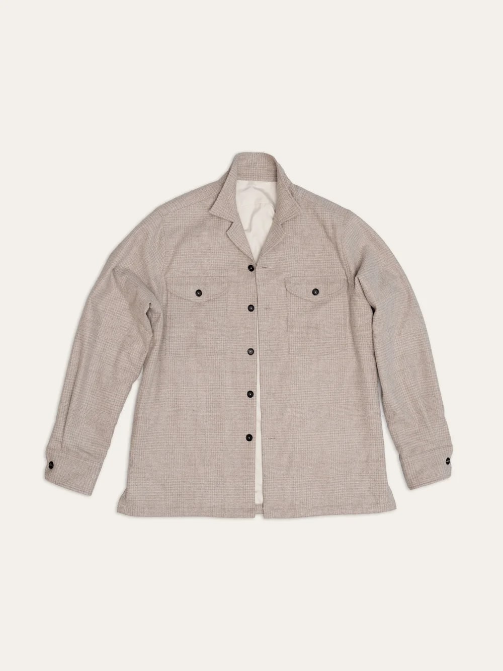 Light Blue Cotton Twill Shirt – detail