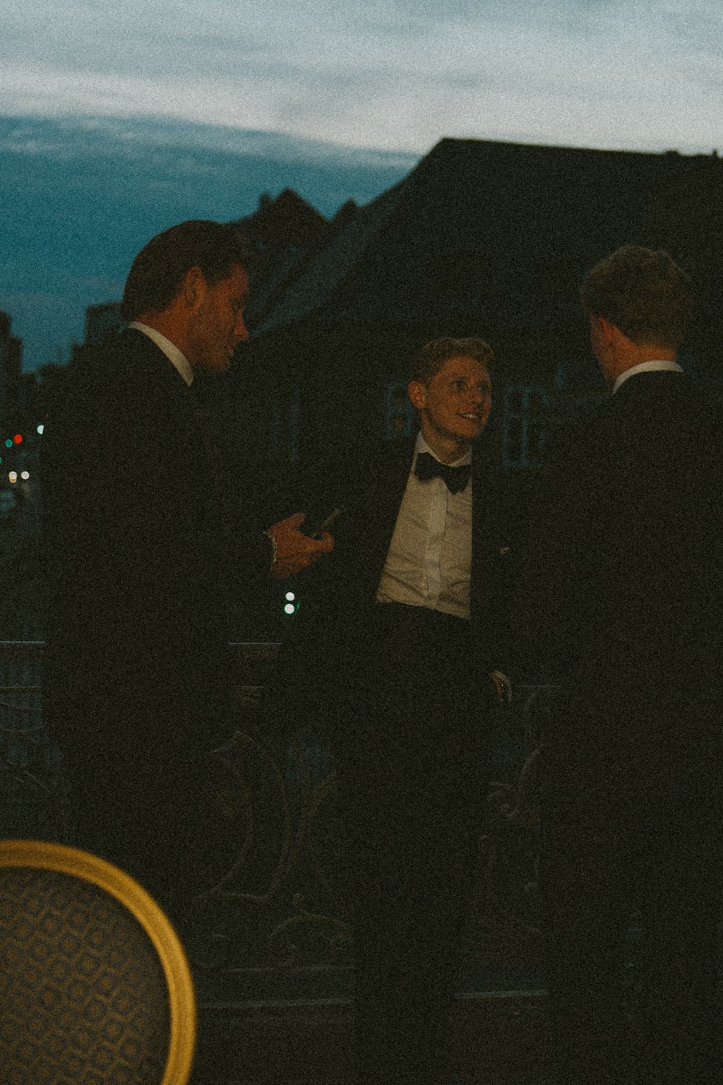 Navy Wool Tuxedo – detail