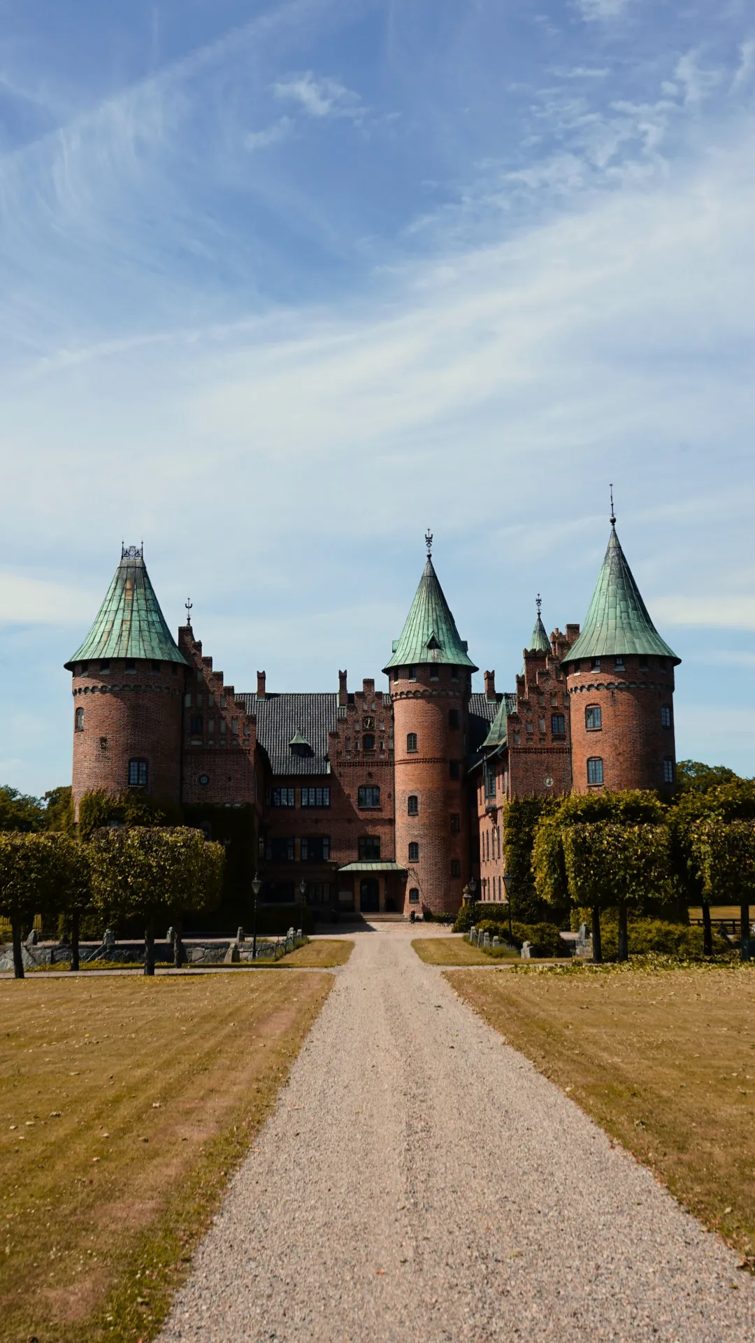 Castle with green spires from the House of Vinterberg AW26 campaign