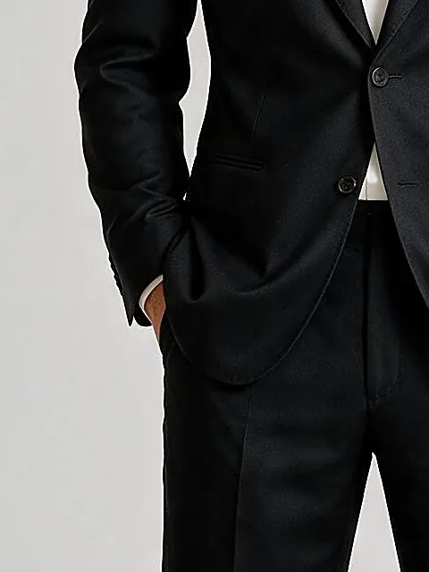 Black Suit from Dugdale, pocket detail