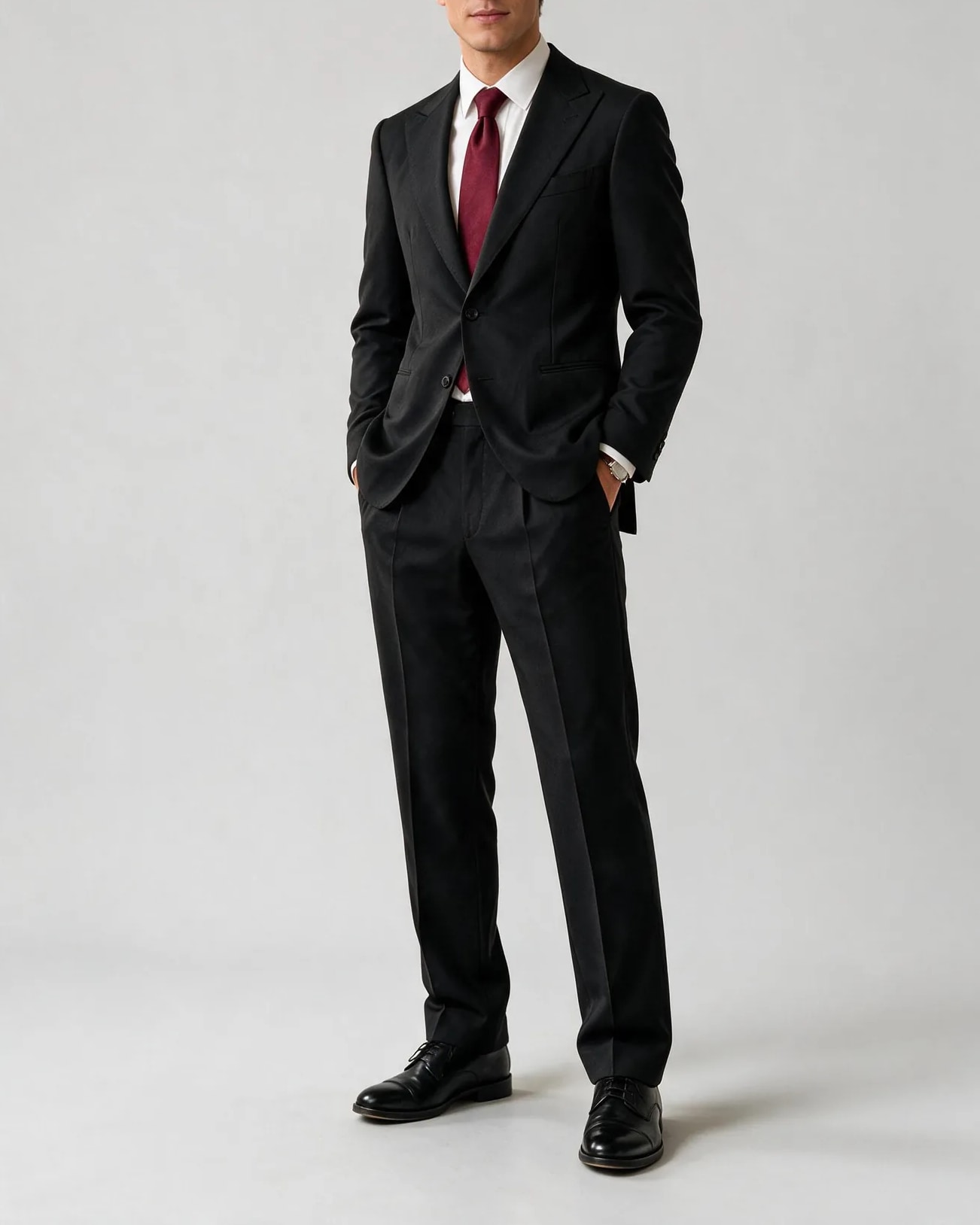 Black Suit from Angelico, on model