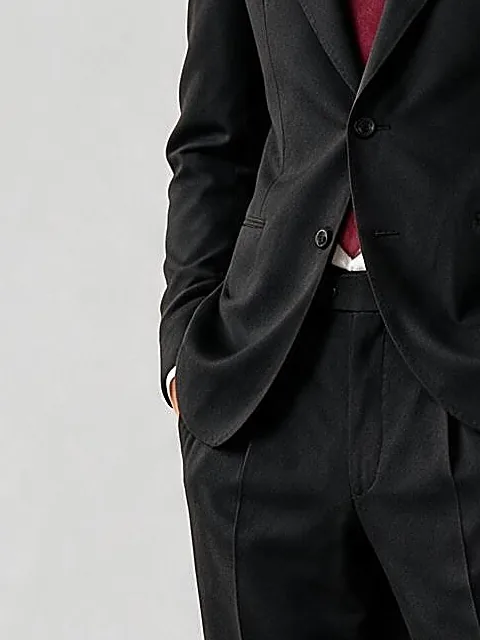 Black Suit from Angelico, pocket detail