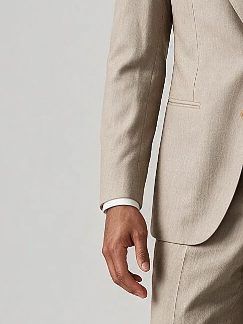 Light Sand Suit, cuff detail