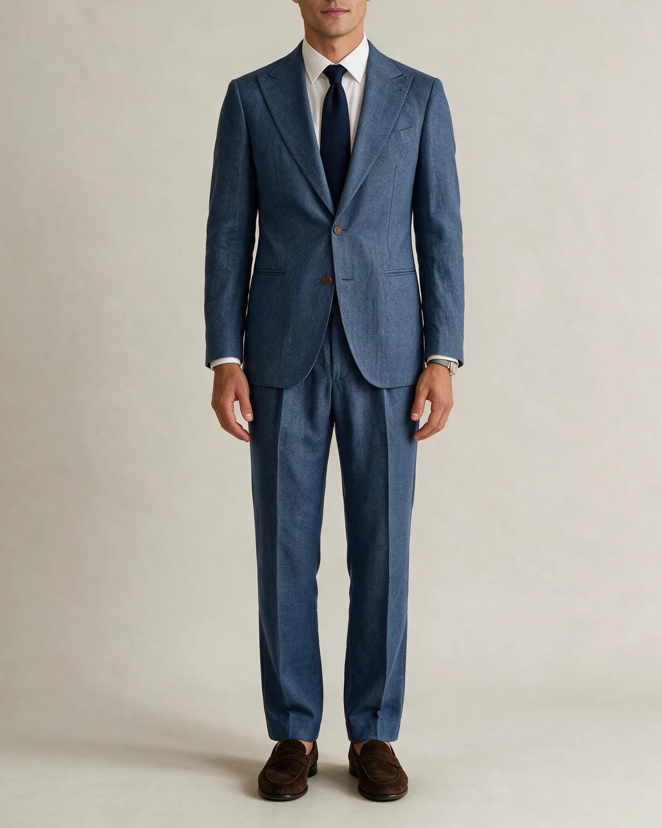 Medium Blue Suit from HOV Collection, on model