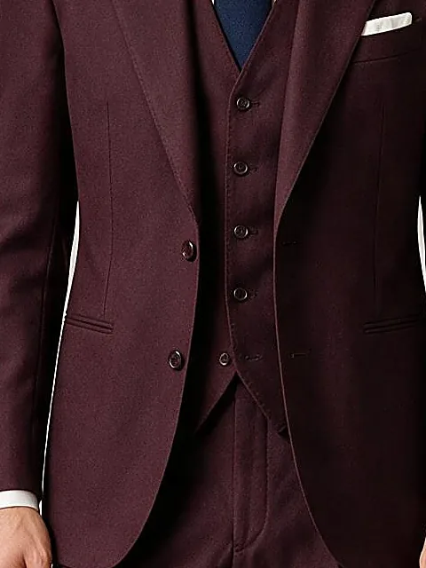 Bordeaux 3-piece jakkesæt, på model