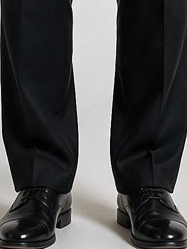 Black 3-Piece Suit from Dugdale, hem detail