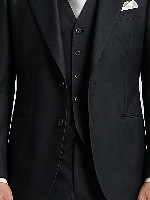 Black 3-Piece Suit from Dugdale, on model