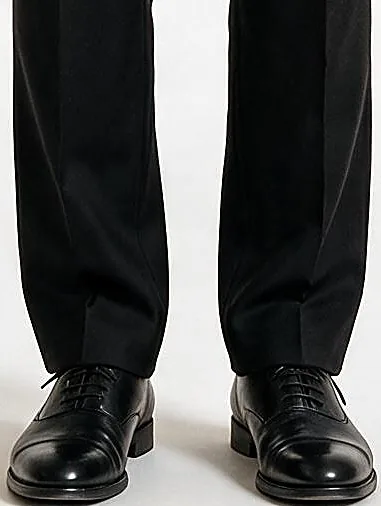 Black 3-Piece Suit from Angelico, hem detail