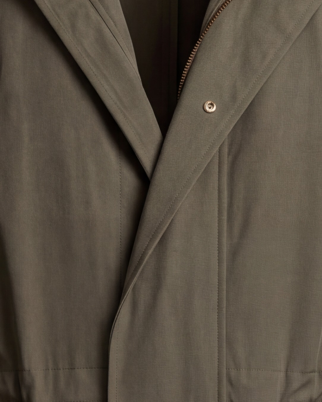 Olive Green Field Jacket, front view