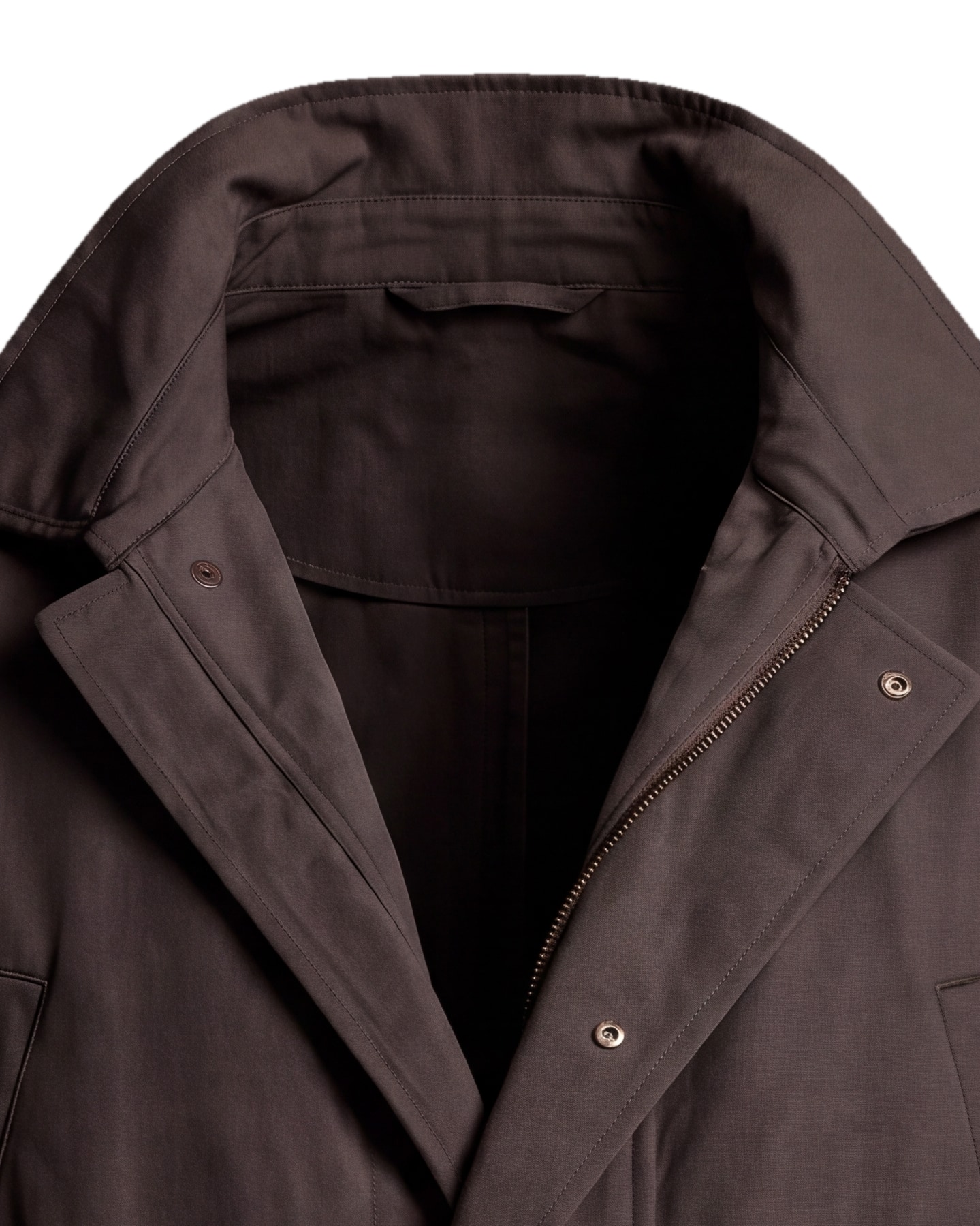 Black Field Jacket, collar detail