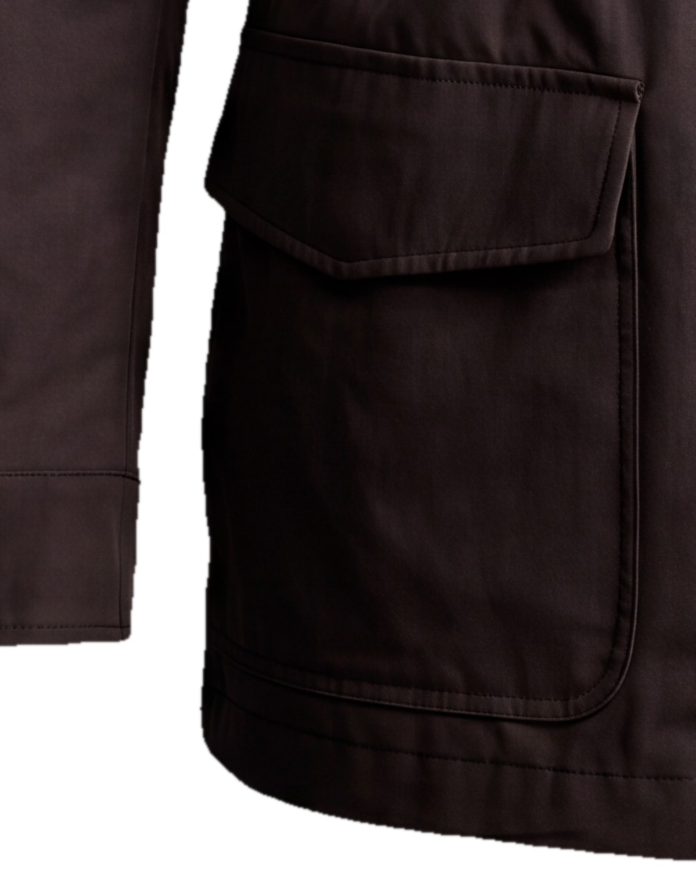 Black Field Jacket, cuff detail