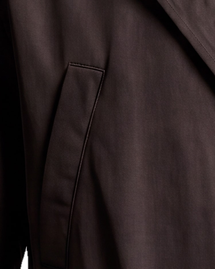 Black Field Jacket, fabric close-up