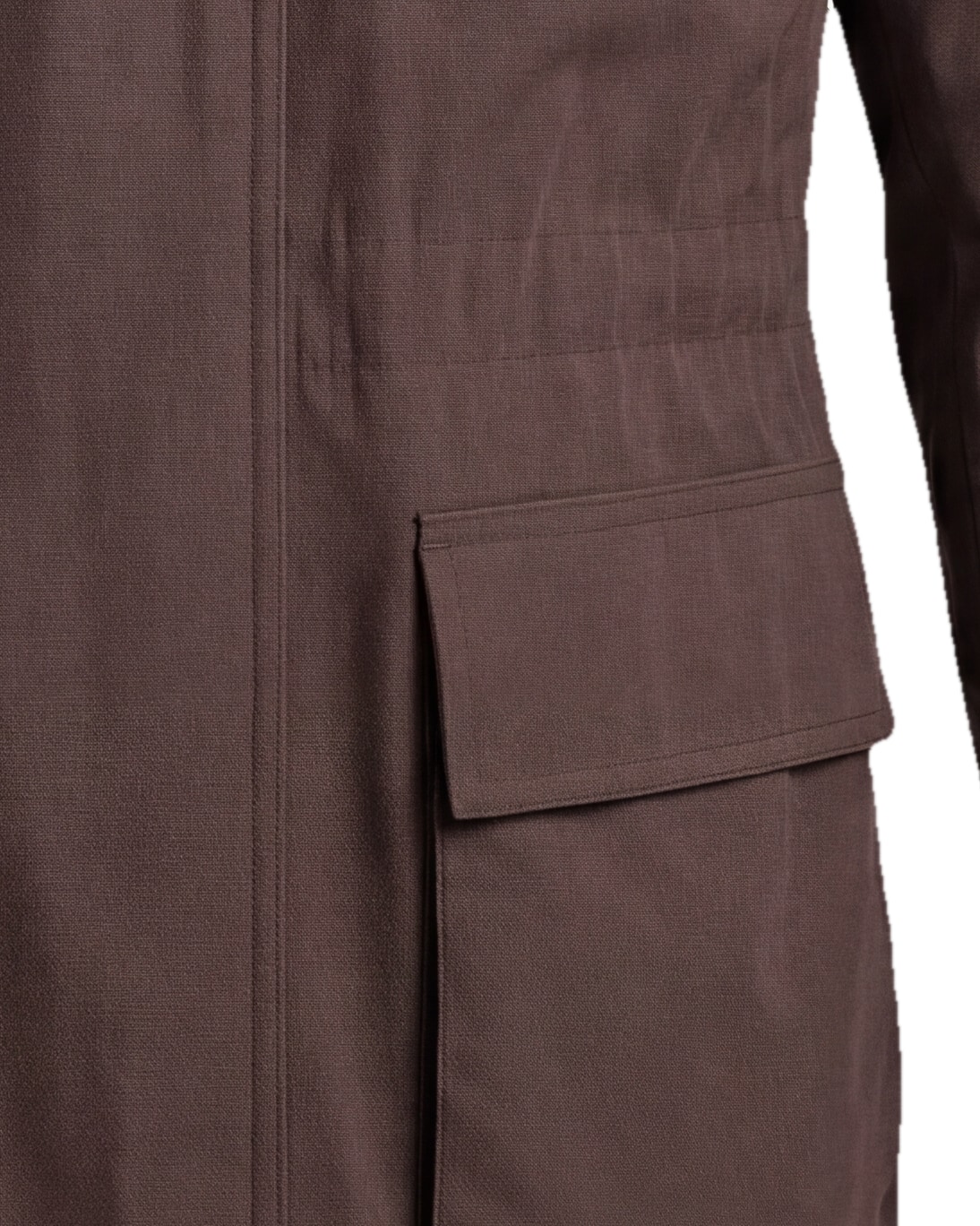 Brown Field Jacket, pocket detail