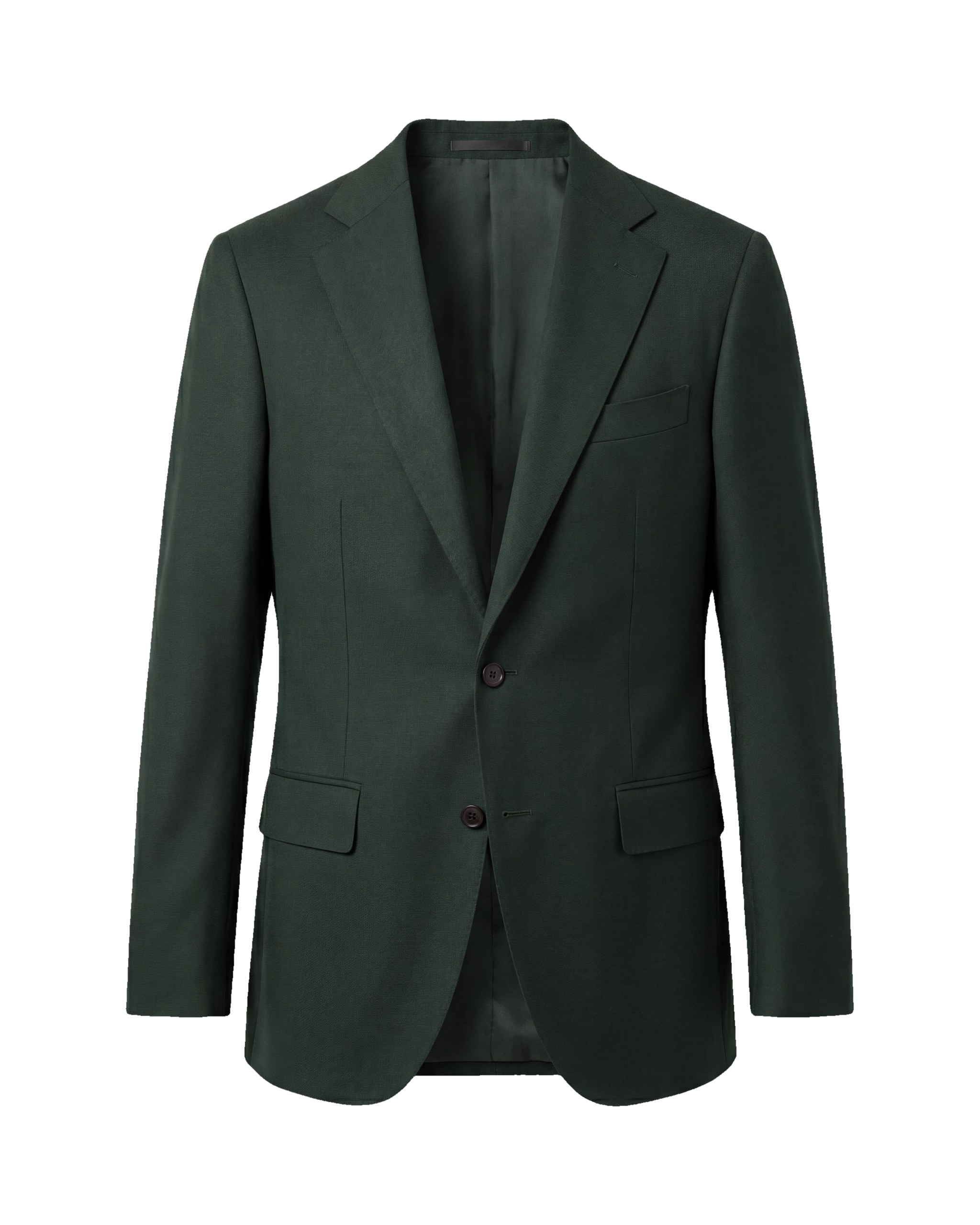 Dark Green Super 110s Wool Jacket