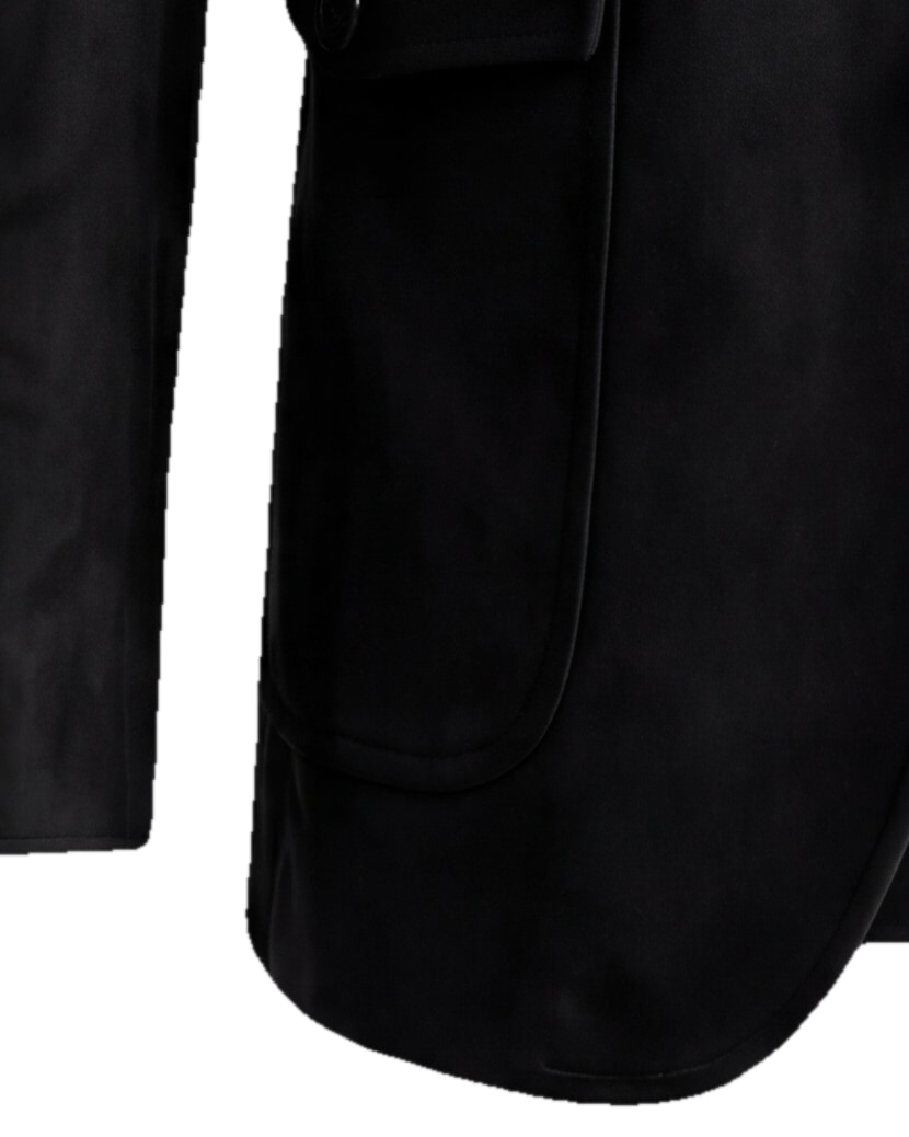 Deep Brown Suede Jacket, cuff detail