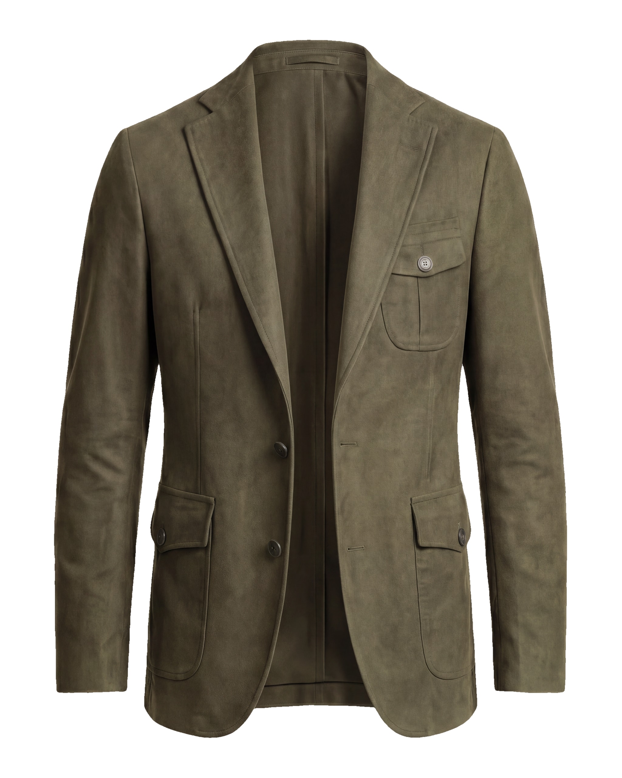 Olive Green Suede Jacket