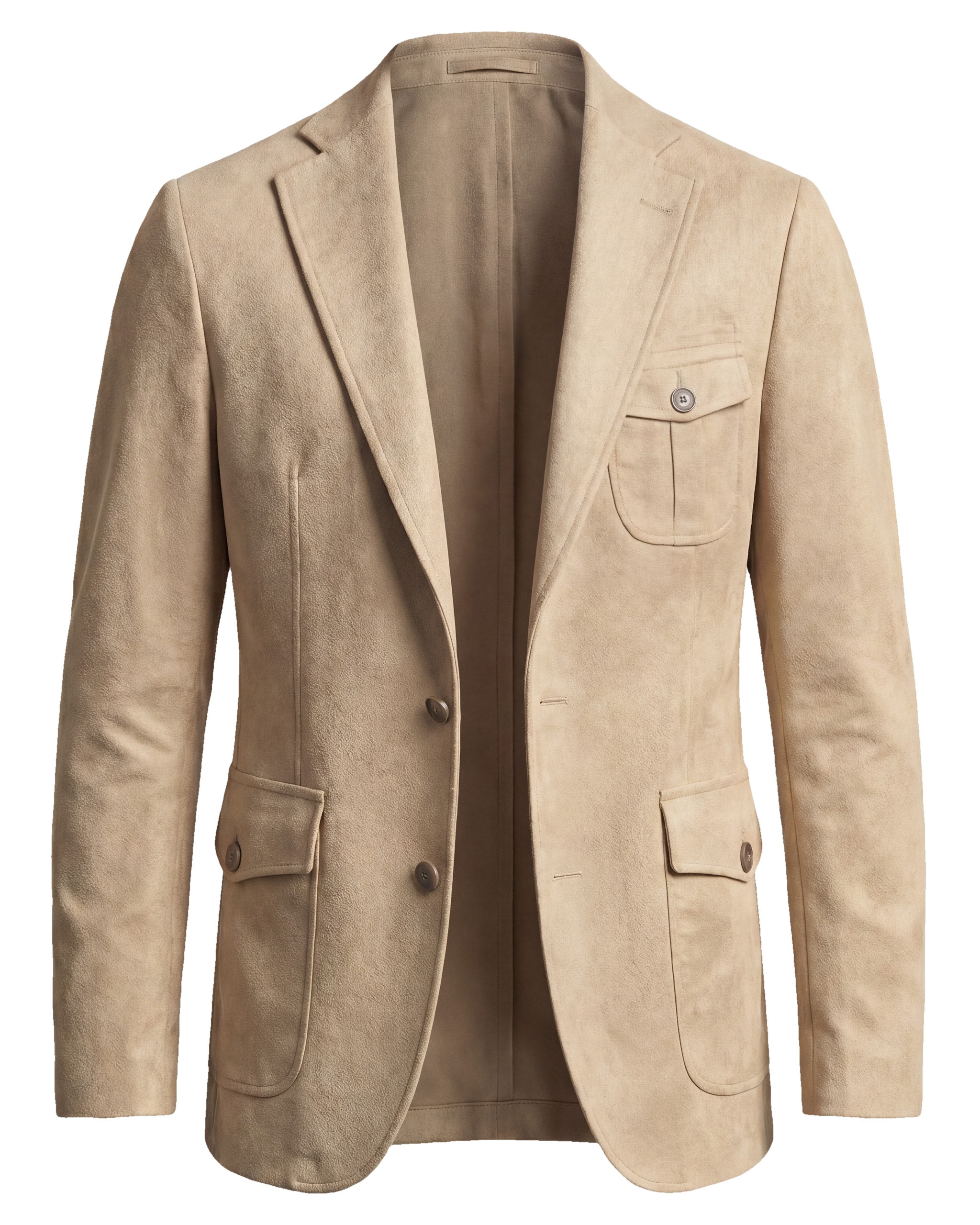 Beige Suede Statement Jacket