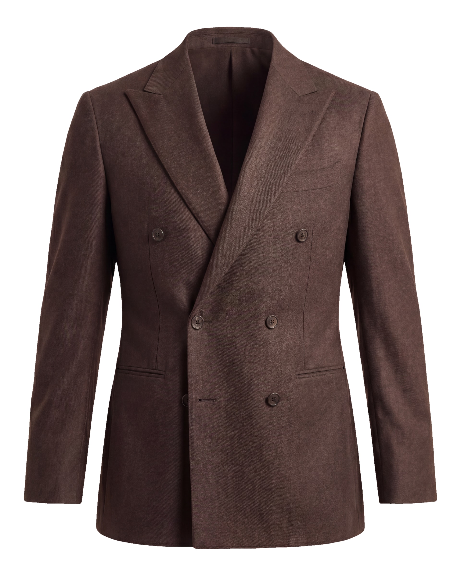 Chestnut Brown Double-Breasted Blazer, Chestnut Brown Double-Breasted Jacket