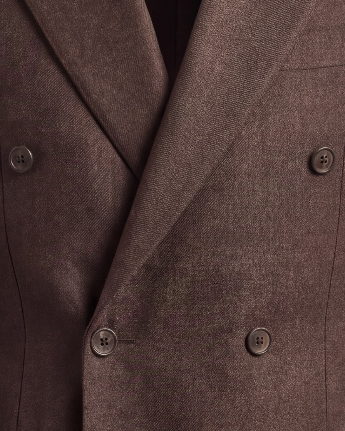 Chestnut Brown Double-Breasted Jacket, front view
