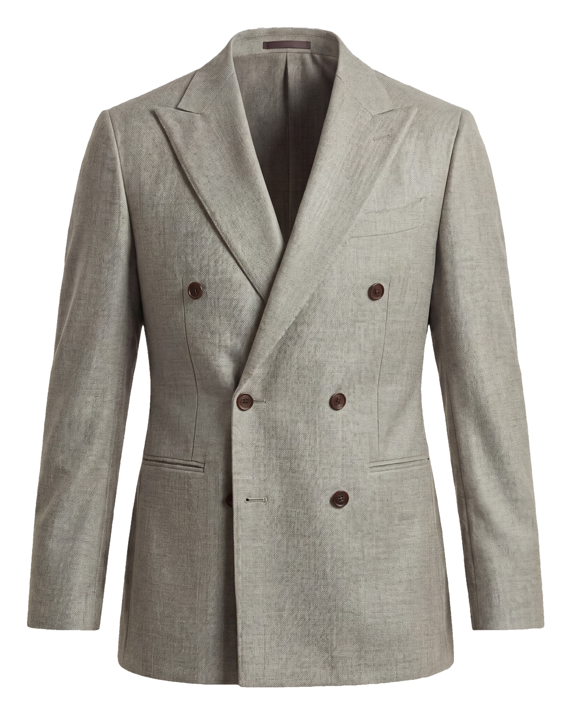 Grey-Beige Double-Breasted Blazer, Grey-Beige Double-Breasted Jacket