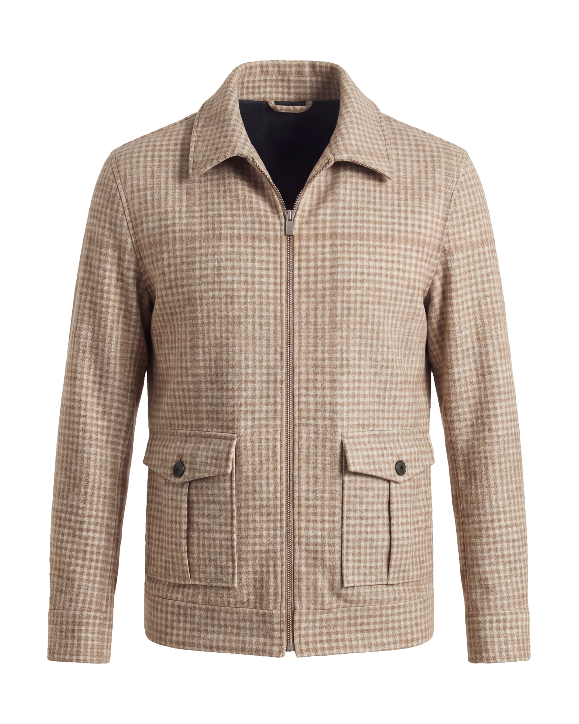 Stenfarvet Merino uld tern Flight jacket