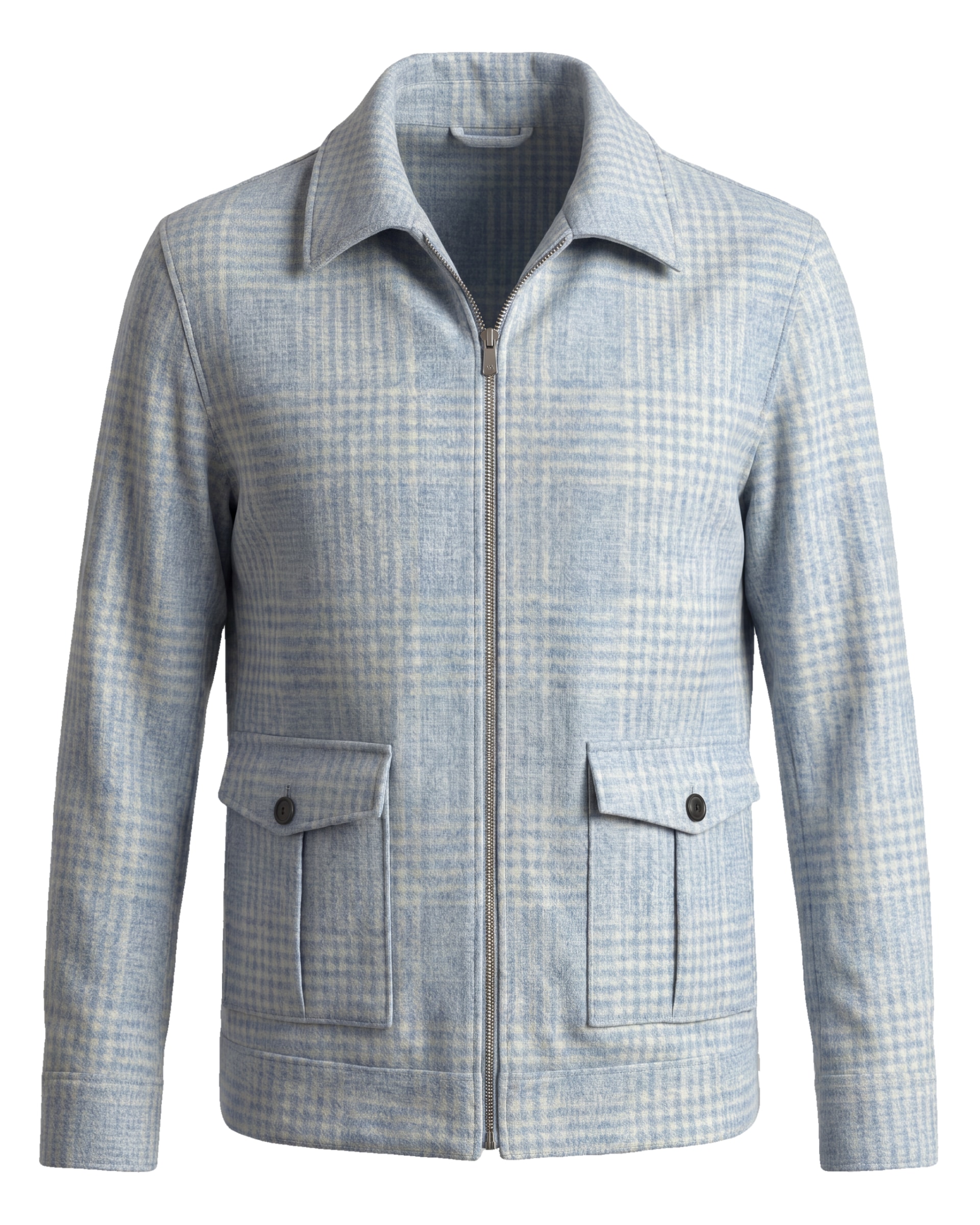 Lysegrå Merino uld tern Flight jacket