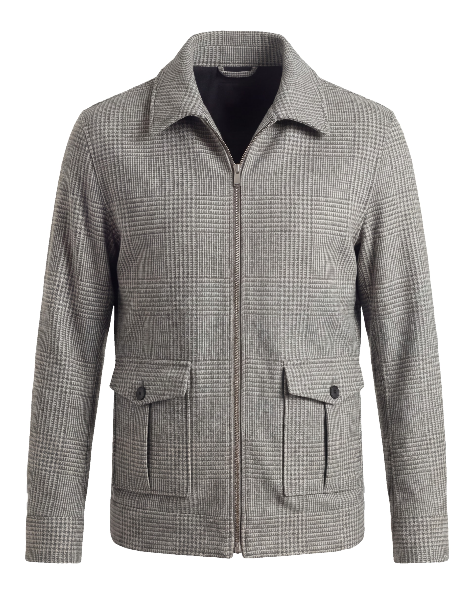 Grå Merino uld Flight jacket
