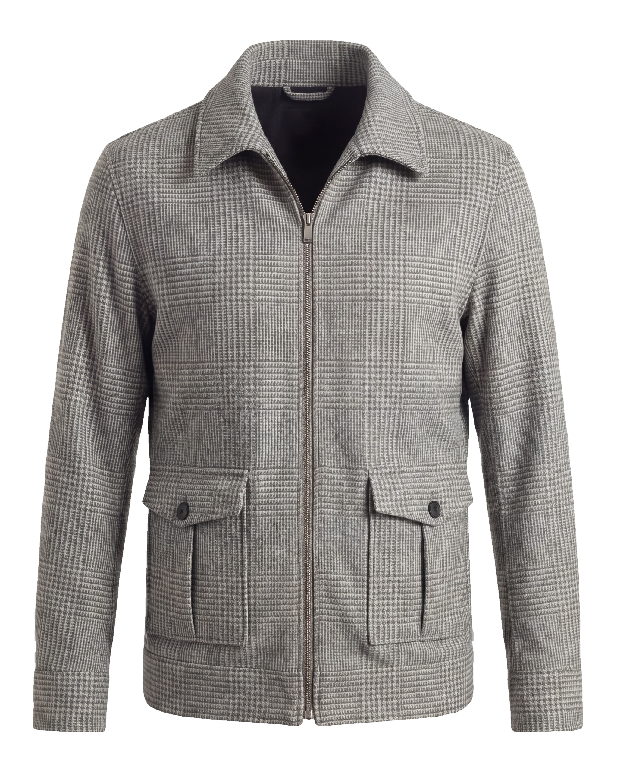 Grå Merino uld Flight jacket