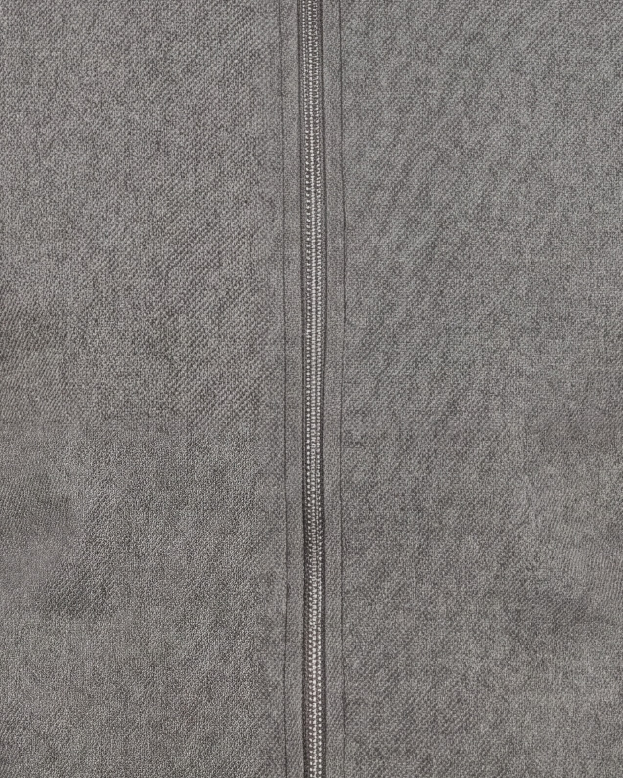 Grå Merino uld twill Flight jacket, set forfra