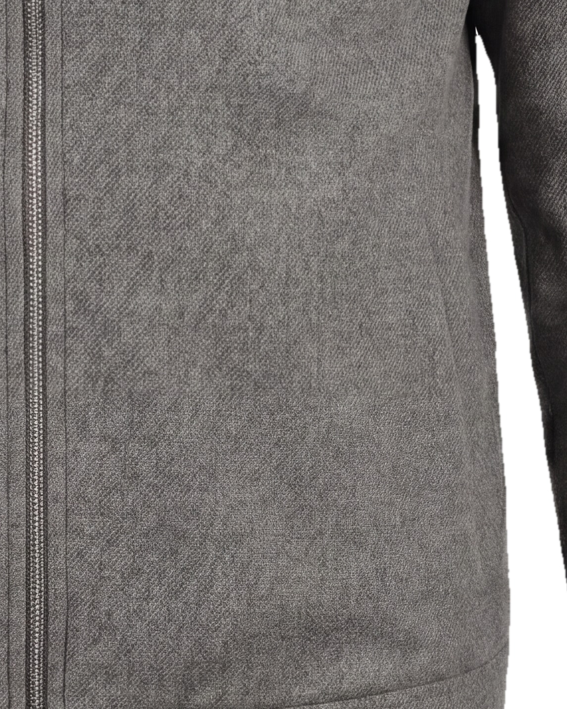 Grå Merino uld twill Flight jacket, detalje af lommen
