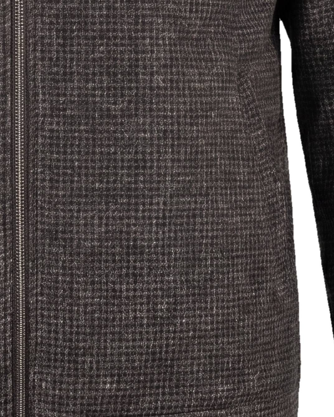 Koksgrå uld tern Flight jacket, detalje af lommen