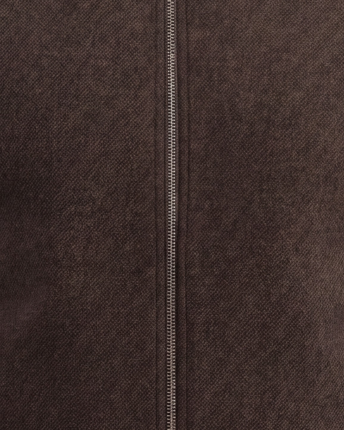Mørkebrun uld flannel Flight jacket, set forfra
