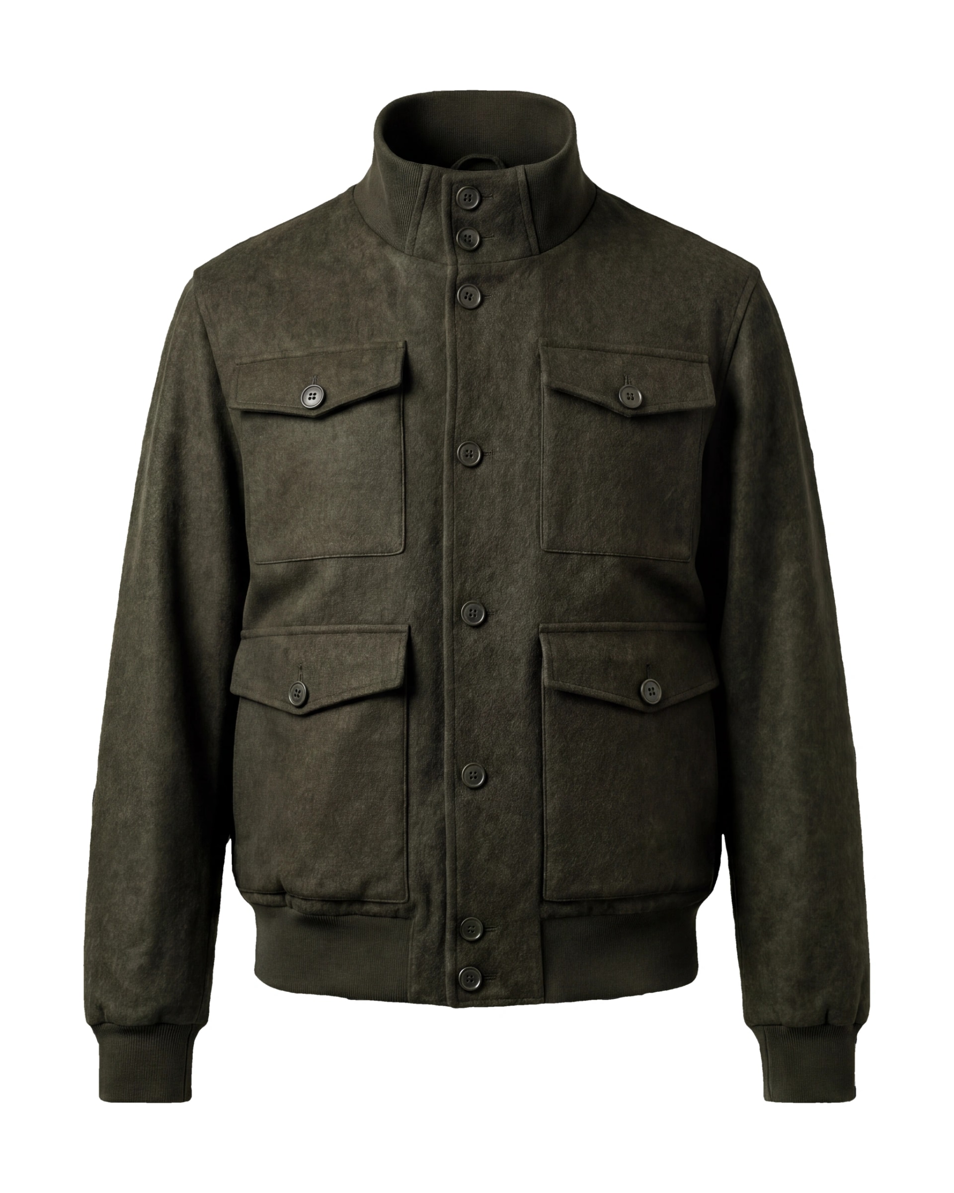 Dark Olive Bomber Jacket