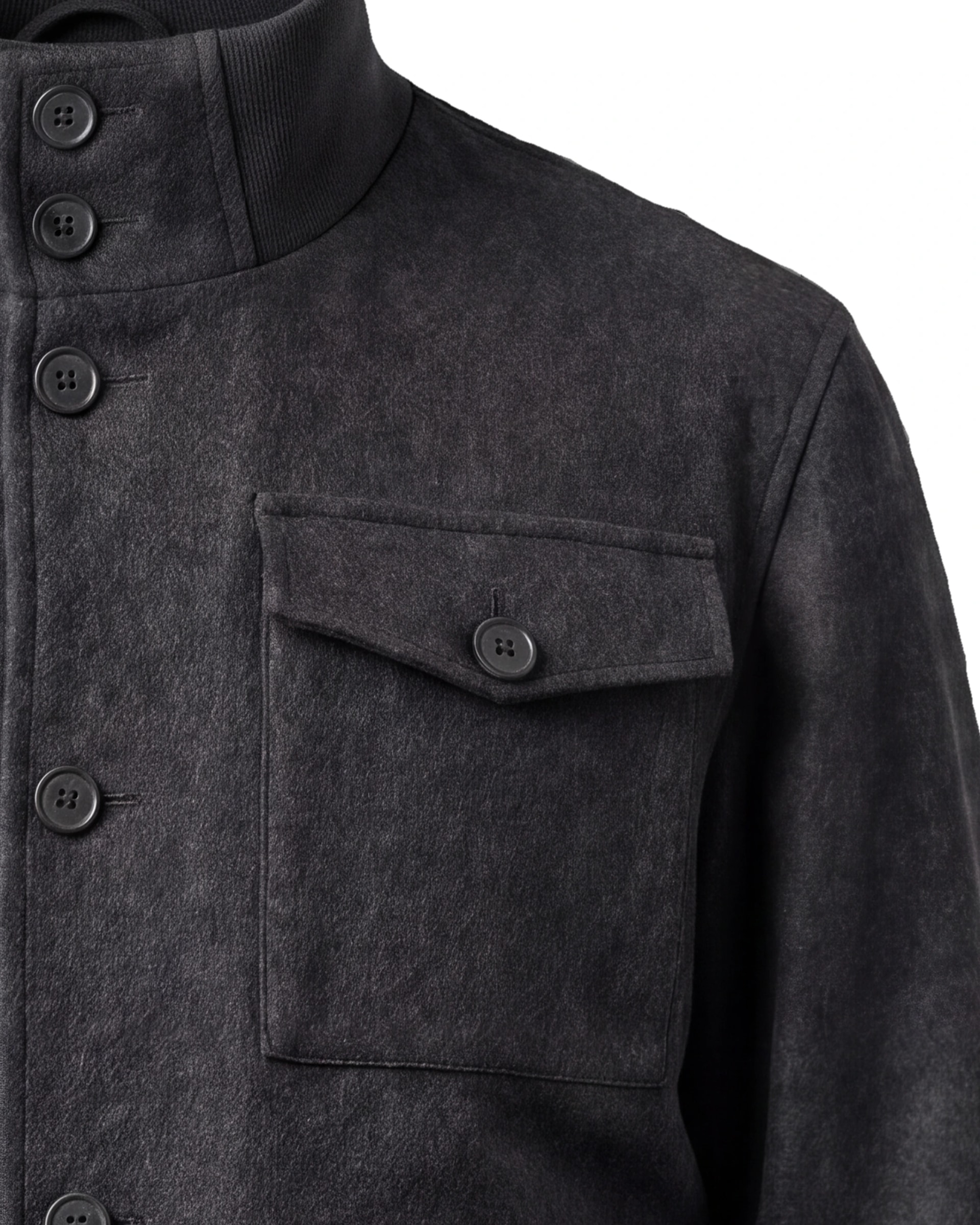 Koksgrå Bomber Jacket, nærbillede af lommen