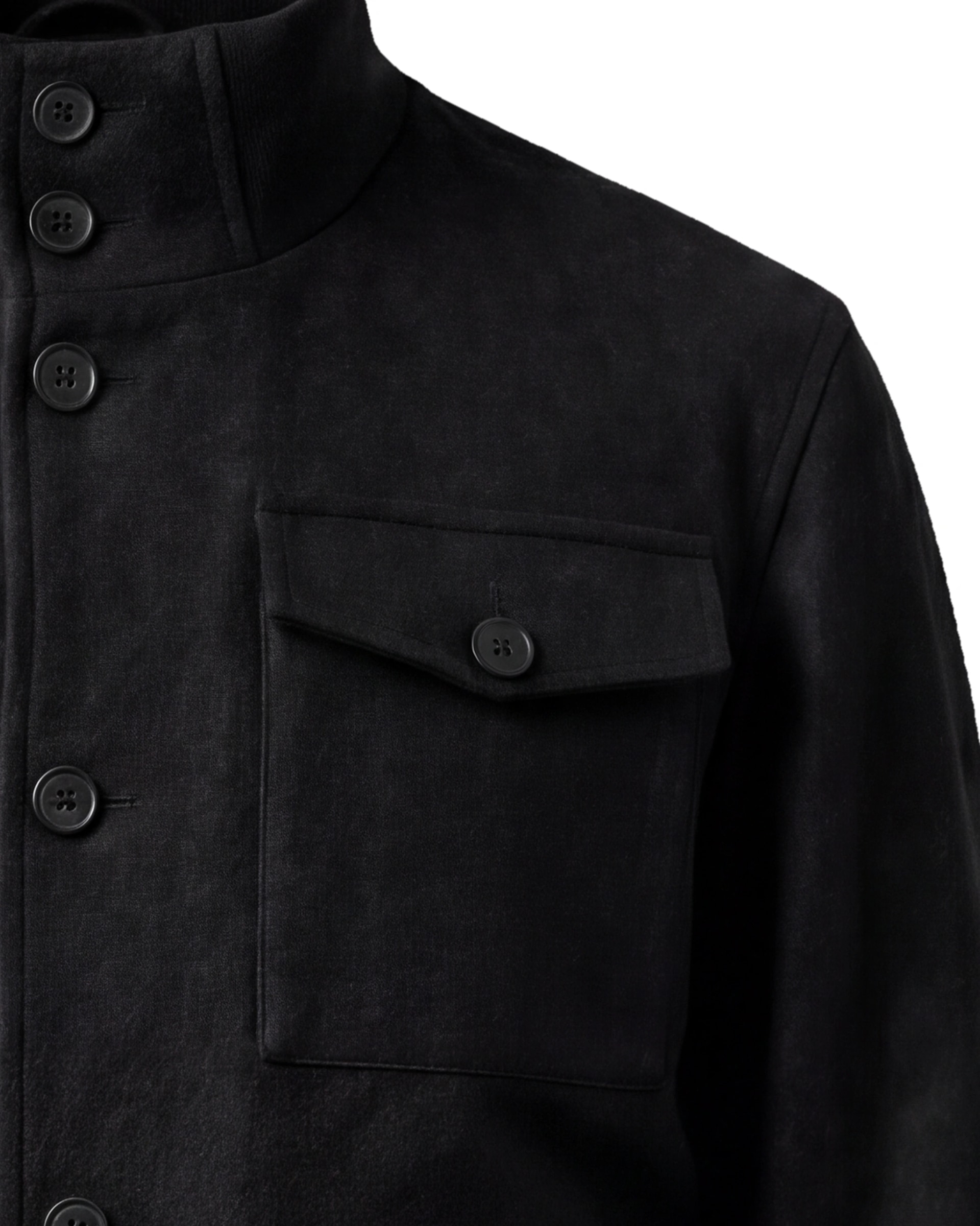 Black Bomber Jacket, pocket close-up