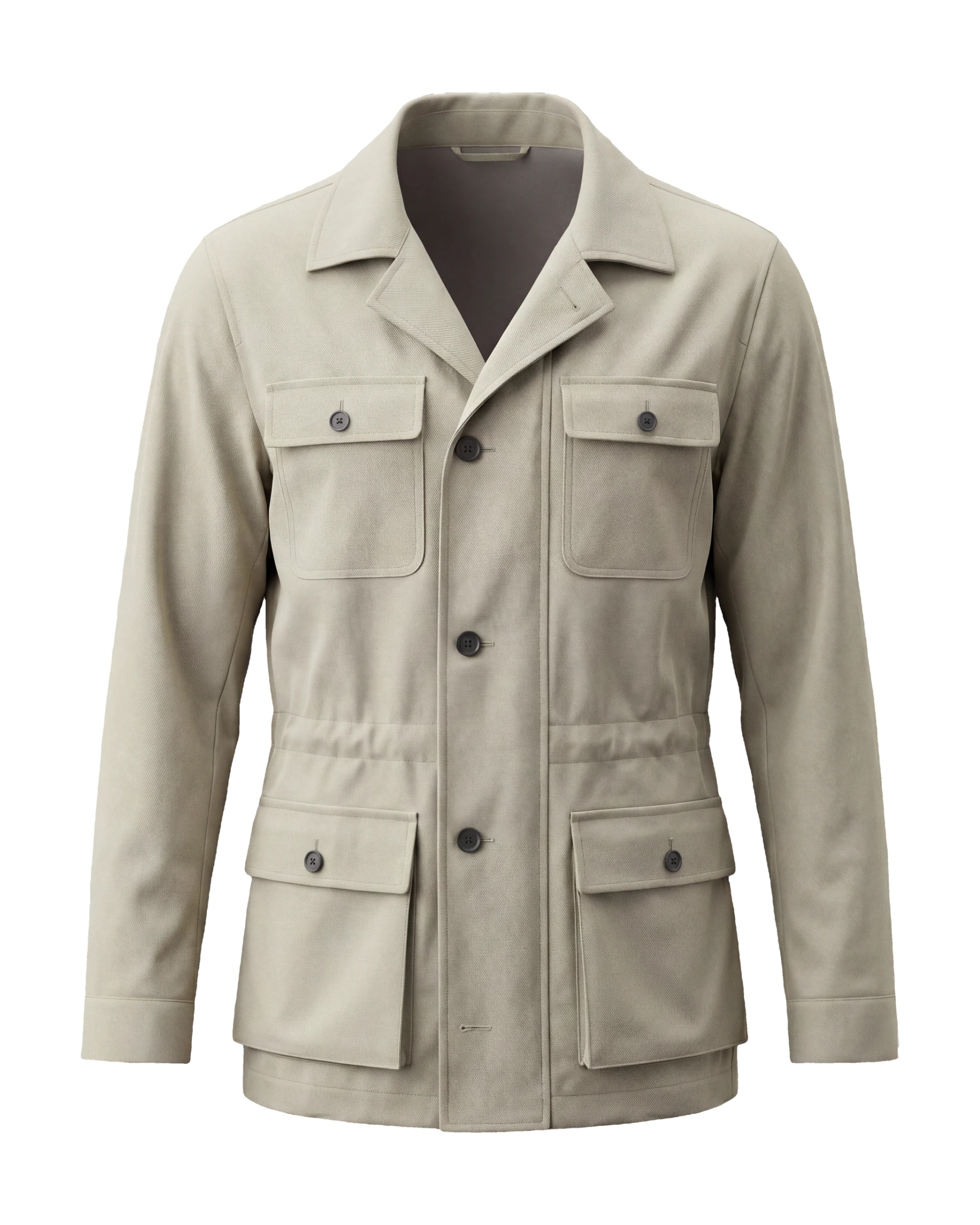 Sandfarvet Field jacket