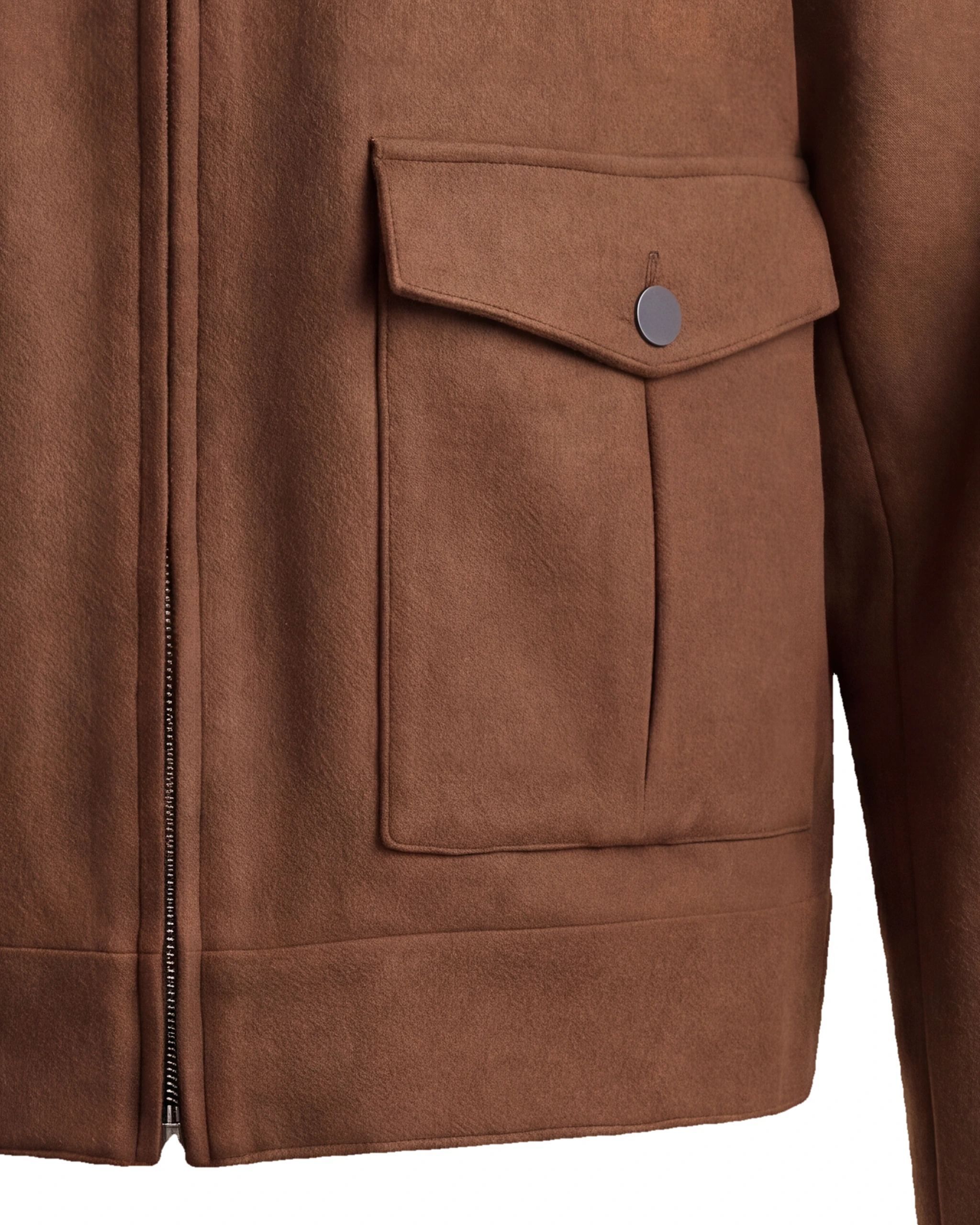 Camel Flight jacket, nærbillede af lommen