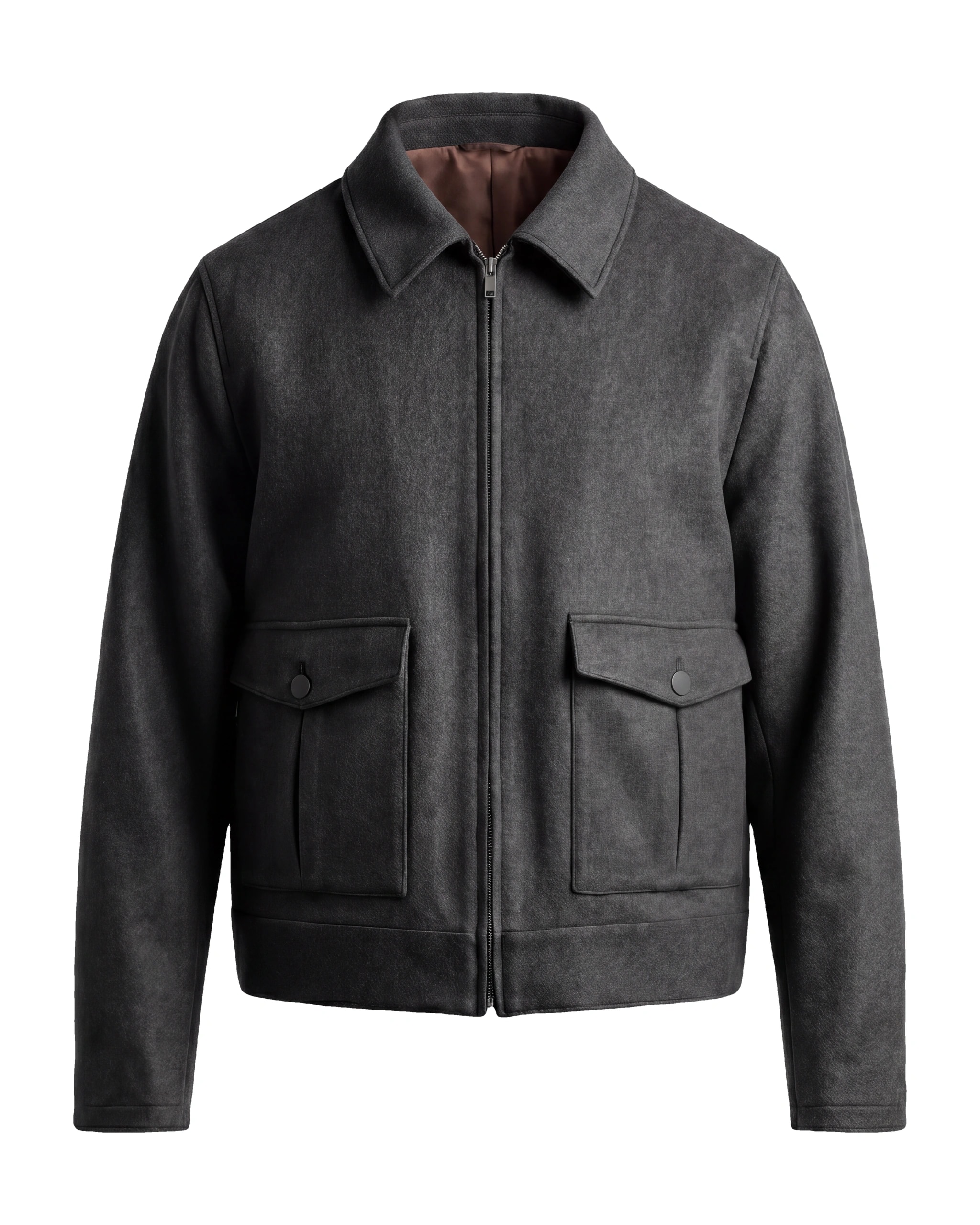Charcoal Grey Flight Jacket