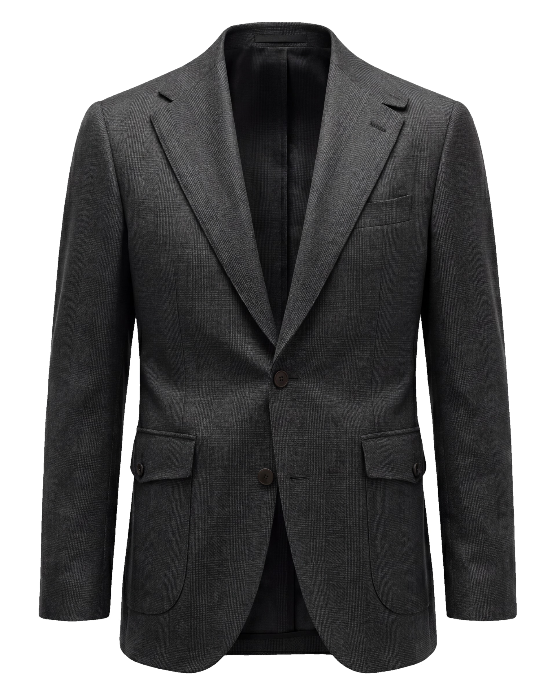 Grå herringbone Super 110s blazer