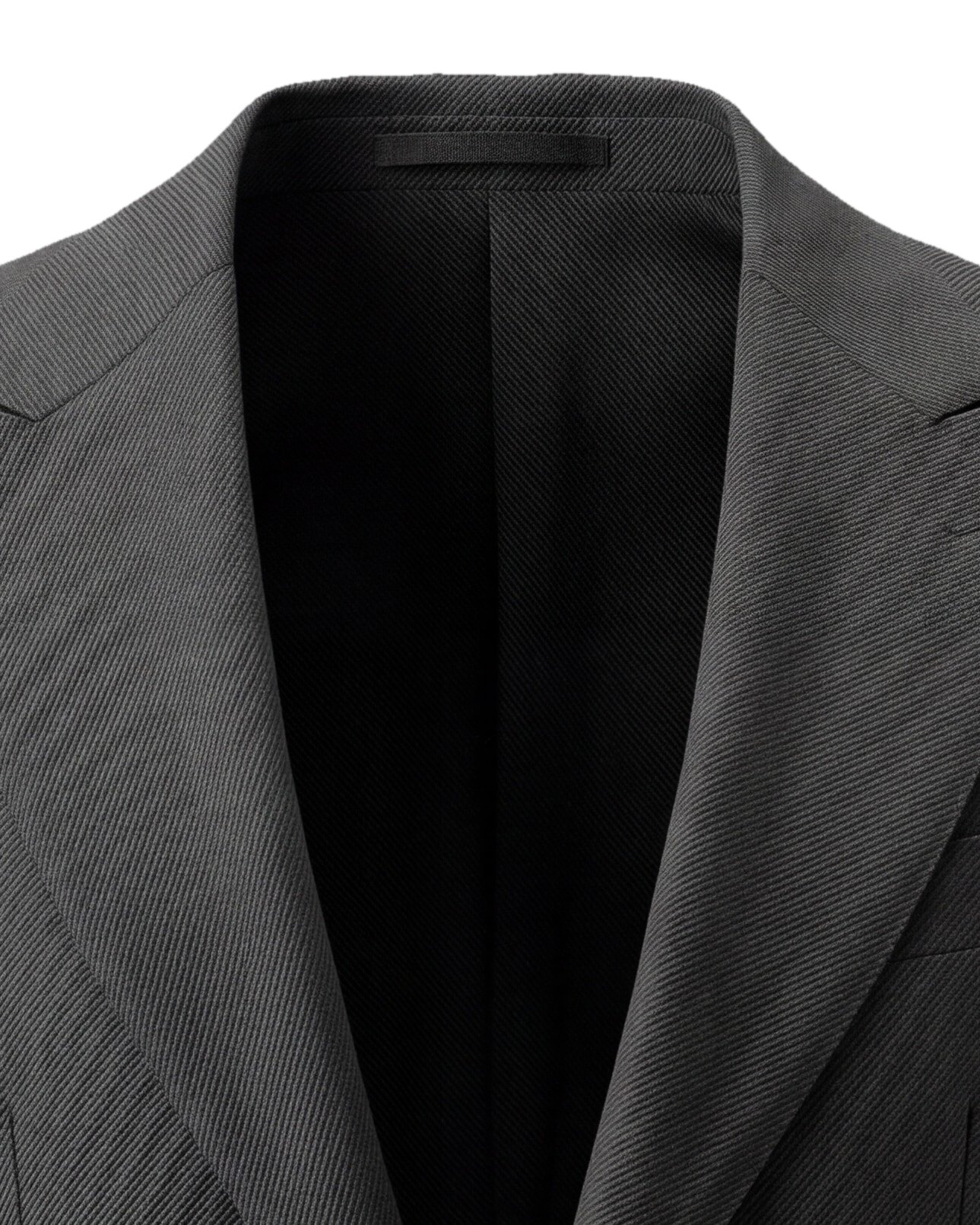 Black Jacket from Dugdale, collar detail