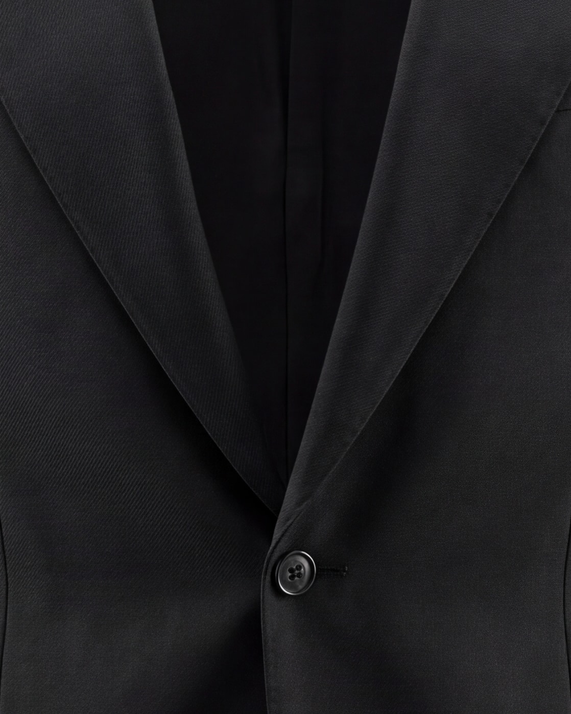 Black Super 110s Jacket from Tessitura di Quaregna, front view