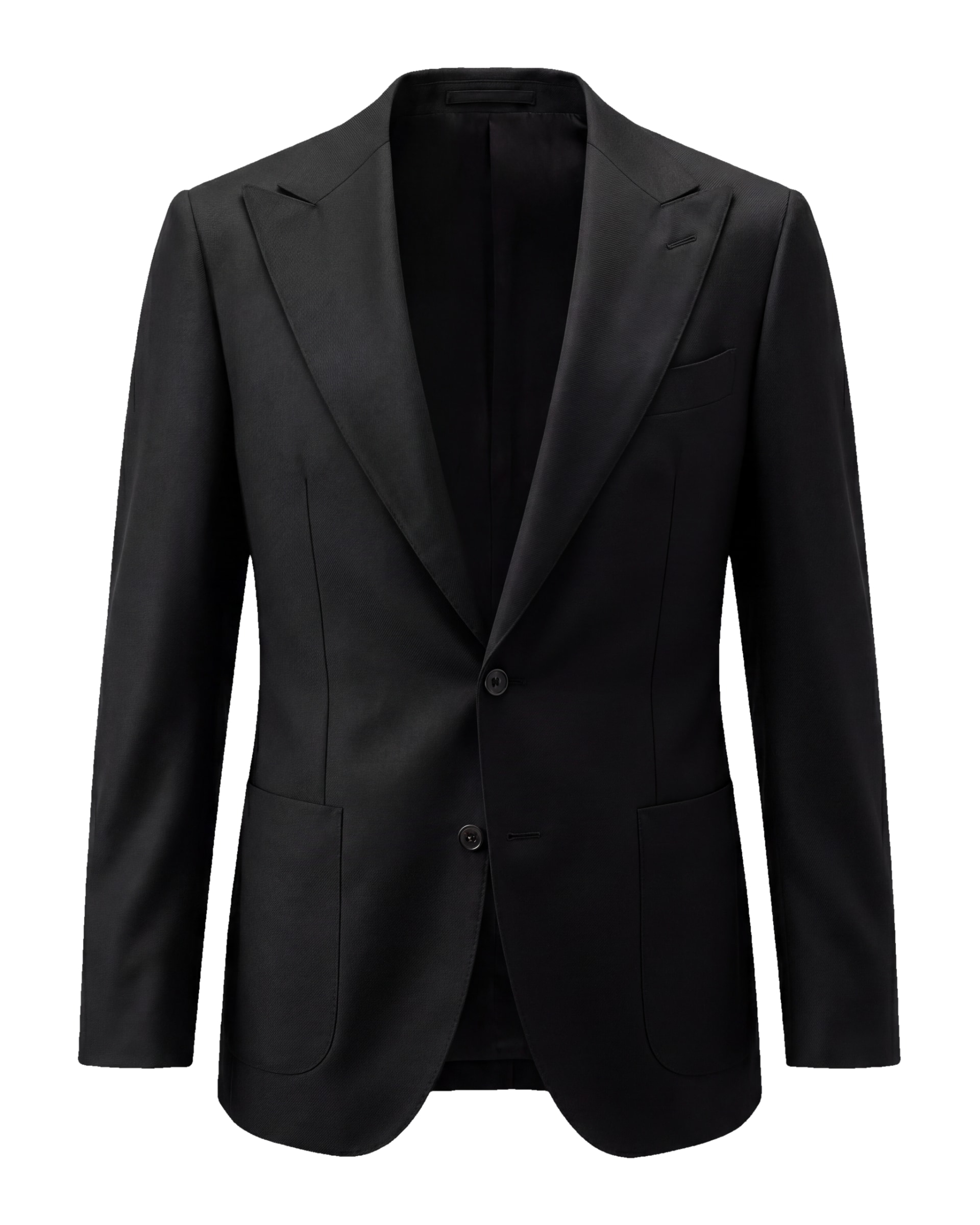 Black Super 110s Jacket from Filarte in 275 g