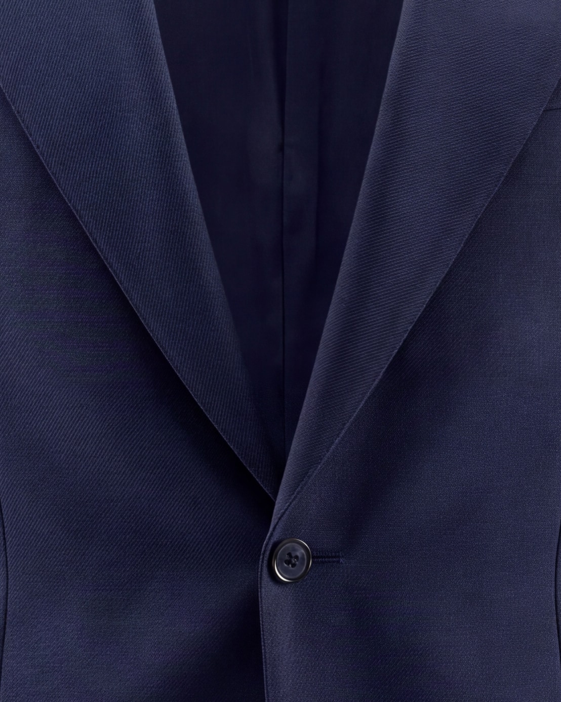 Navy Super 130s Jacket, front view